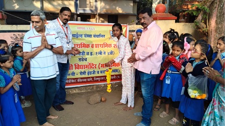 महात्मा गांधी प्राथमिक शाळेचा क्रीडा महोत्सव उत्साहात—लहानग्यांची जिद्द आणि कौशल्याची चमकदार झलक